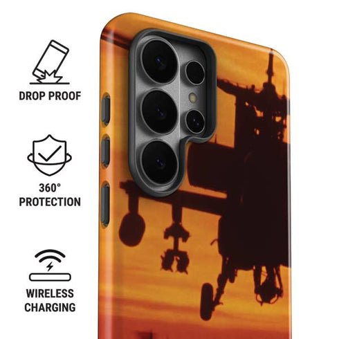 Four AH-64 Apache Helicopters Galaxy S26 Ultra Impact Case