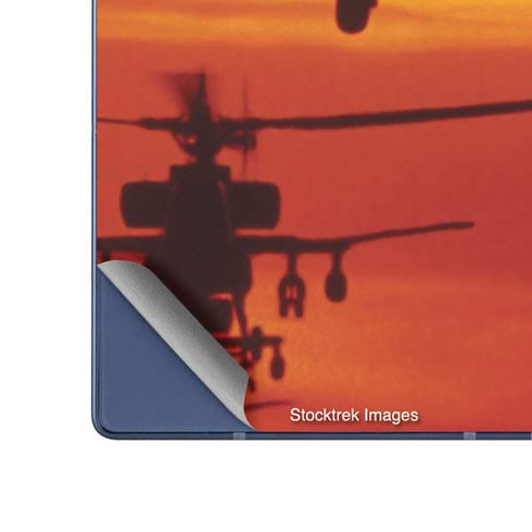 Four AH-64 Apache Helicopters Galaxy Z Fold6 Skin