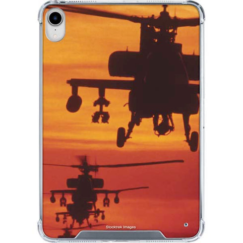 Four AH-64 Apache Helicopters iPad 11th Gen (2025) Clear Case