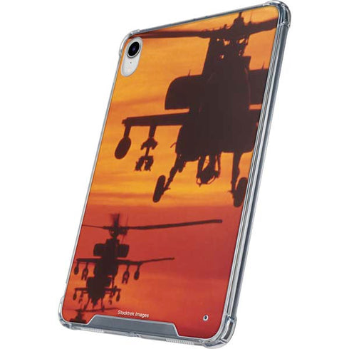 Four AH-64 Apache Helicopters iPad 11th Gen (2025) Clear Case