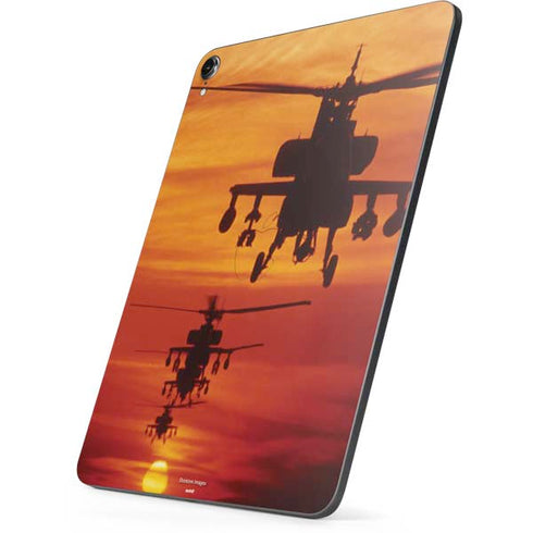 Four AH-64 Apache Helicopters Apple iPad Pro Skin