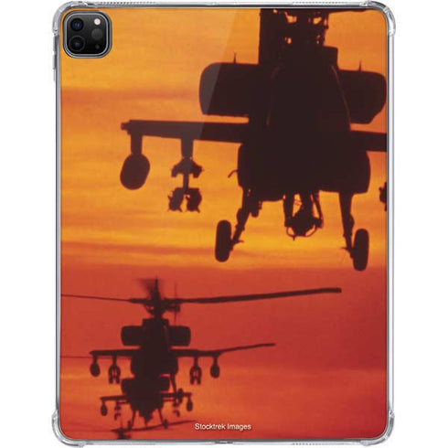 Four AH-64 Apache Helicopters iPad Pro 11in (2024) Clear Case
