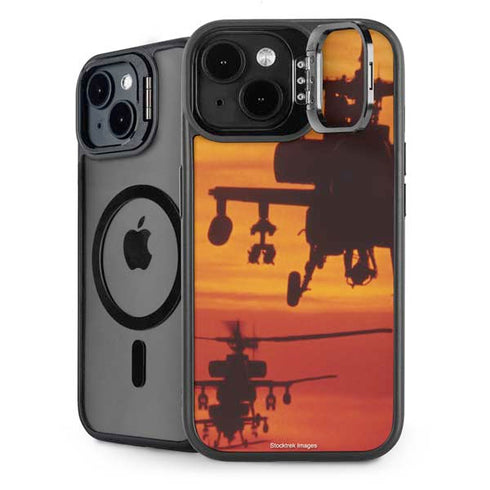 Four AH-64 Apache Helicopters iPhone 14 Kickstand Case
