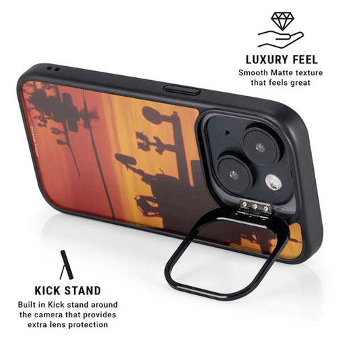 Four AH-64 Apache Helicopters iPhone 14 Plus Kickstand Case