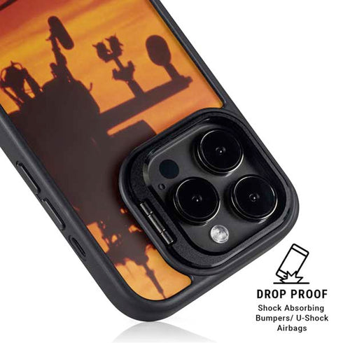 Four AH-64 Apache Helicopters iPhone 15 Pro Max Kickstand Case