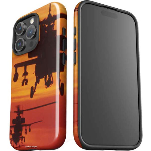 Four AH-64 Apache Helicopters iPhone 16 Pro Max Impact Case