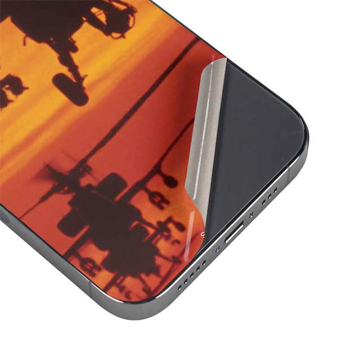 Four AH-64 Apache Helicopters iPhone 16 Pro Skin