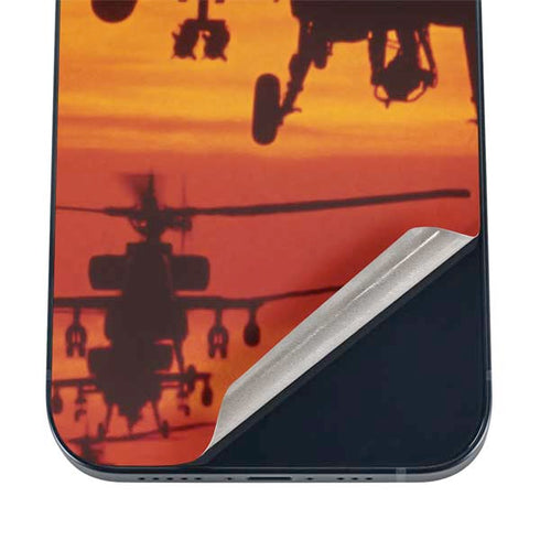 Four AH-64 Apache Helicopters iPhone 16 Skin