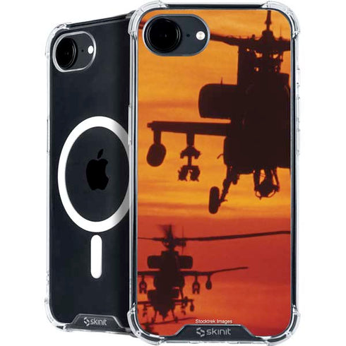 Four AH-64 Apache Helicopters iPhone 16e MagSafe Case