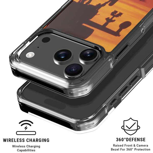 Four AH-64 Apache Helicopters iPhone 18 Pro Clear Case