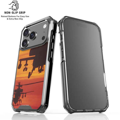 Four AH-64 Apache Helicopters iPhone 18 Pro Clear Case