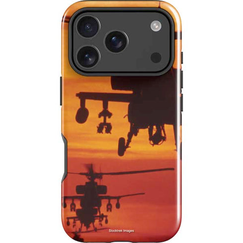 Four AH-64 Apache Helicopters iPhone 18 Pro Impact Case