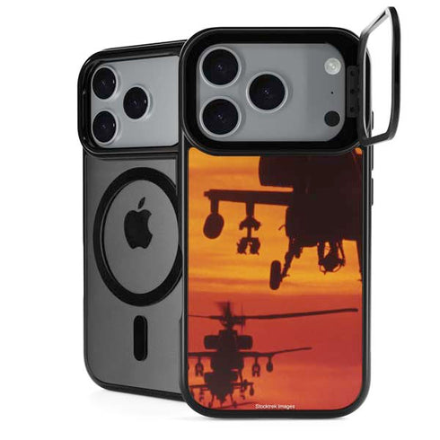 Four AH-64 Apache Helicopters iPhone 18 Pro Kickstand Case