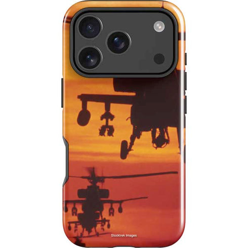 Four AH-64 Apache Helicopters iPhone 18 Pro Max Impact Case
