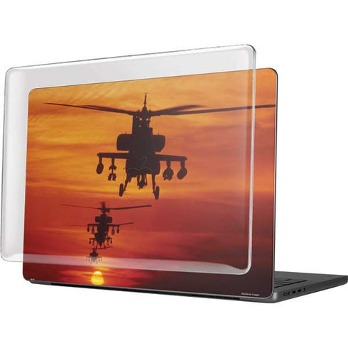 Four AH-64 Apache Helicopters MacBook Pro 14in (2021-24) Case plus Skin