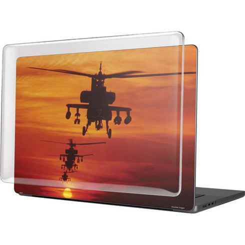 Four AH-64 Apache Helicopters MacBook Cases