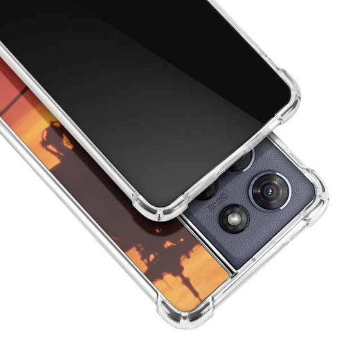 Four AH-64 Apache Helicopters Moto G Play 5G (2025) Clear Case