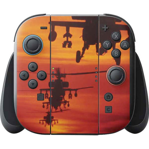 Four AH-64 Apache Helicopters Nintendo Switch 2 (2025) with Joy-Con Skin