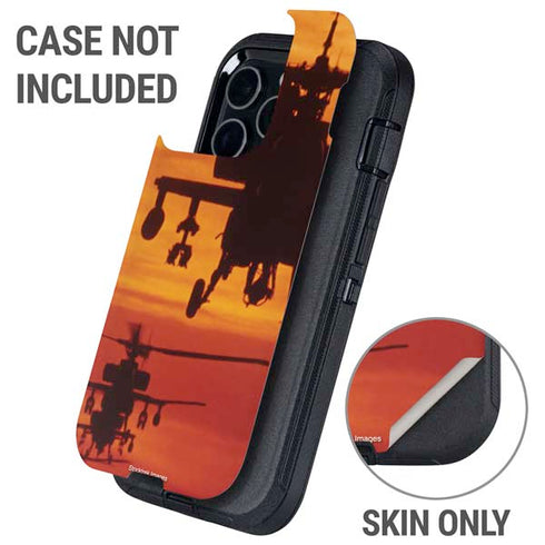 Four AH-64 Apache Helicopters Otterbox Defender iPhone Skin