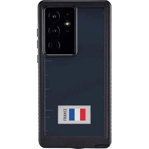 France Soccer Flag Galaxy S24 Ultra Waterproof Case
