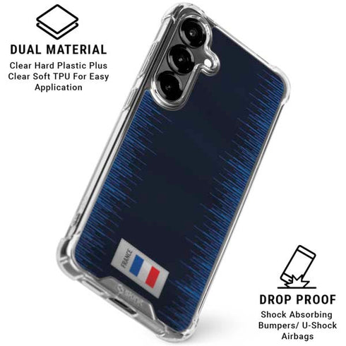 France Soccer Flag Galaxy S26 Clear Case