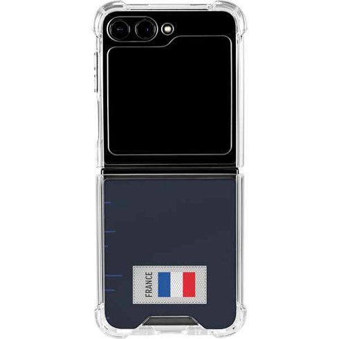 France Soccer Flag Galaxy Z Flip6 Clear Case