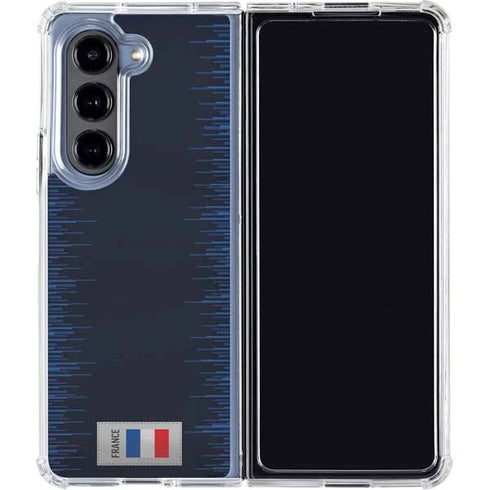 France Soccer Flag Galaxy Z Fold5 5G Clear Case