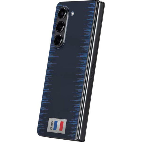 France Soccer Flag Galaxy Z Fold5 5G Skin