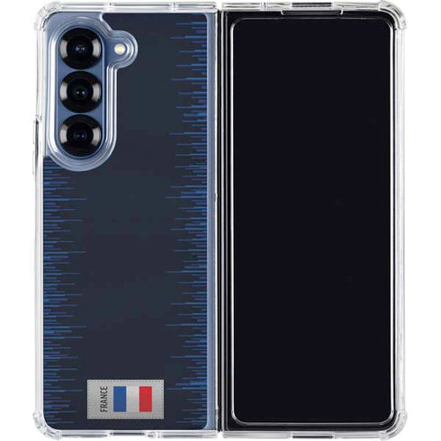 France Soccer Flag Galaxy Z Fold7 Clear Case