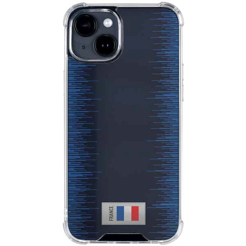 France Soccer Flag iPhone 15 Clear Case