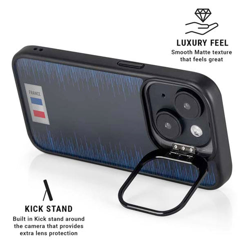 France Soccer Flag iPhone 15 Kickstand Case