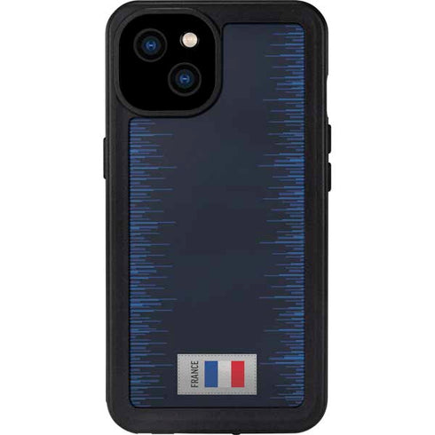 France Soccer Flag iPhone 15 Plus Waterproof Case