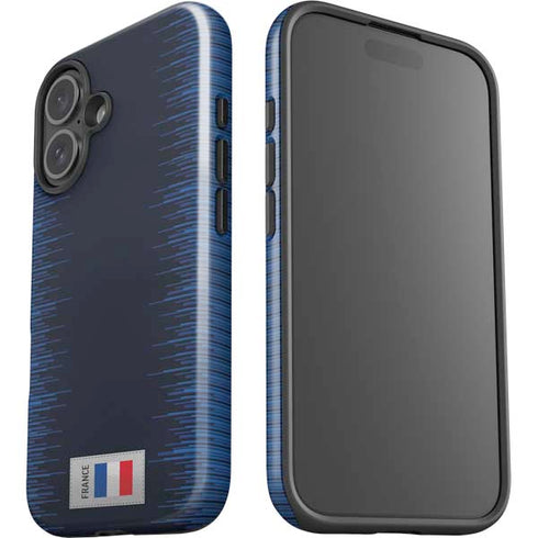 France Soccer Flag iPhone 16 Impact Case