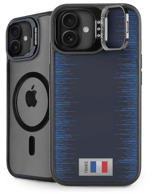France Soccer Flag iPhone 16 Kickstand Case