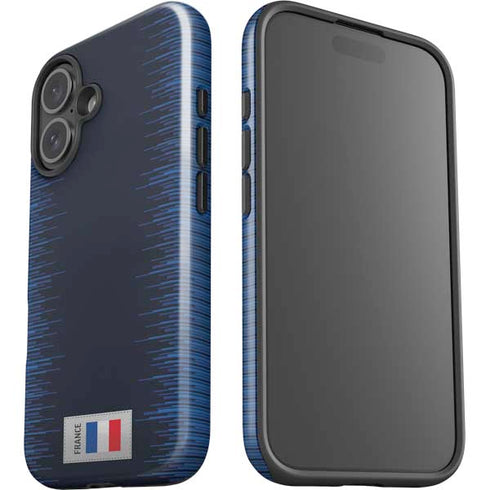 France Soccer Flag iPhone 16 Plus Impact Case