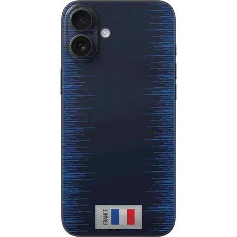 France Soccer Flag iPhone 16 Plus Skin