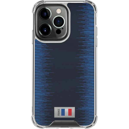 France Soccer Flag iPhone 16 Pro Clear Case