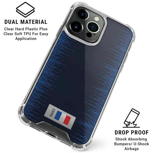 France Soccer Flag iPhone 16 Pro Clear Case
