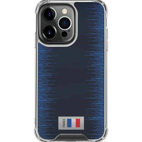 France Soccer Flag iPhone 16 Pro Max Clear Case