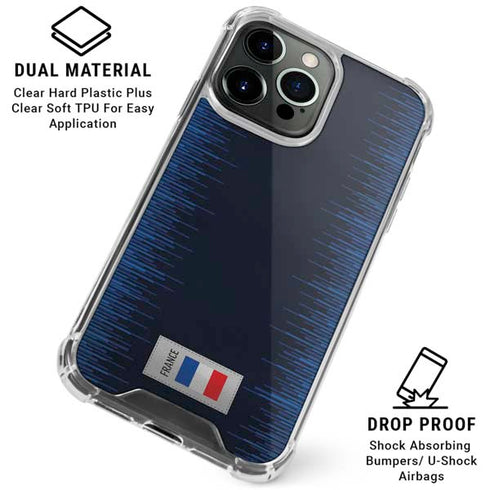 France Soccer Flag iPhone 16 Pro Max Clear Case