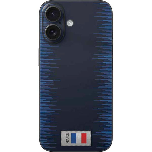 France Soccer Flag iPhone 16 Skin