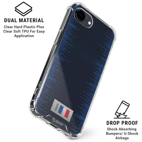 France Soccer Flag iPhone 16e Clear Case