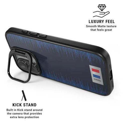 France Soccer Flag iPhone 17 Kickstand Case