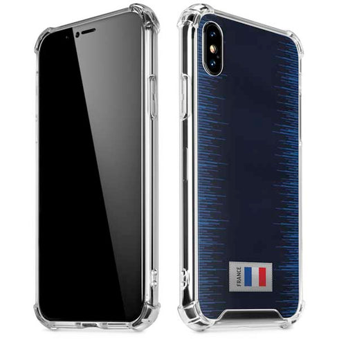 France Soccer Flag iPhone X/XS Clear Case