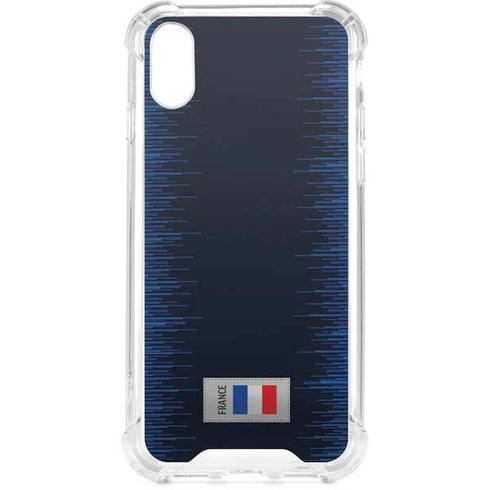 France Soccer Flag iPhone XS Clear Case