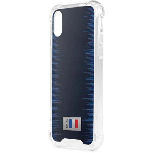 France Soccer Flag iPhone XS Clear Case