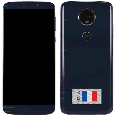 France Soccer Flag Moto E5 Plus Skin