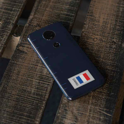 France Soccer Flag Moto E5 Plus Skin