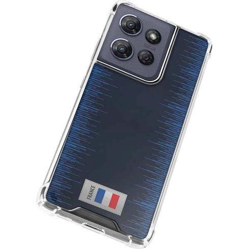 France Soccer Flag Moto G 5G (2025) Clear Case