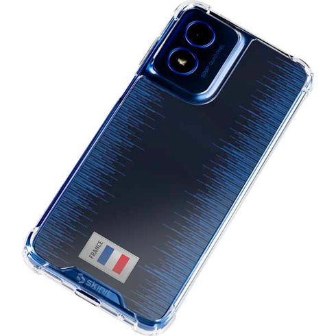 France Soccer Flag Moto G 5G (2024) Clear Case